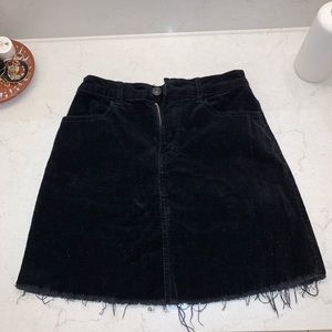 Black Velvet Brandy Melville Mini Skirt Size S